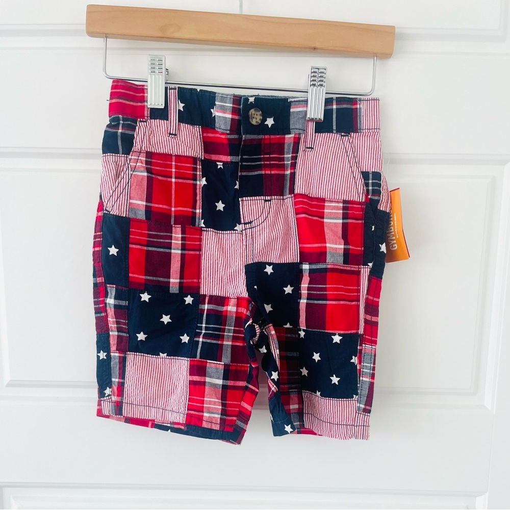 NWT Gymboree American Cutie plaid shorts - 4t